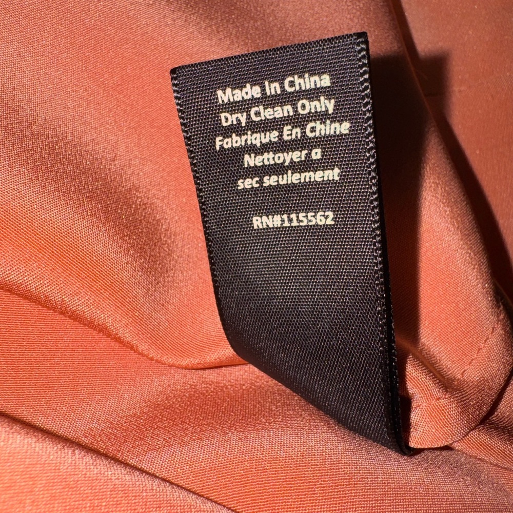 Elizabeth and James Silk Shift Dress Size 2 Coral Minimalist Chic Quiet Luxury - Picture 8 of 11
